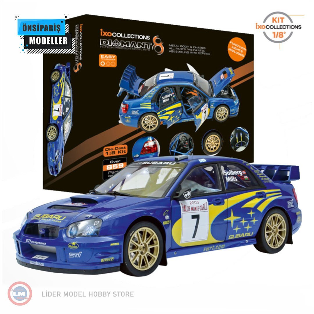 1:8 IXO 2003 Subaru Impreza WRC Model Kit