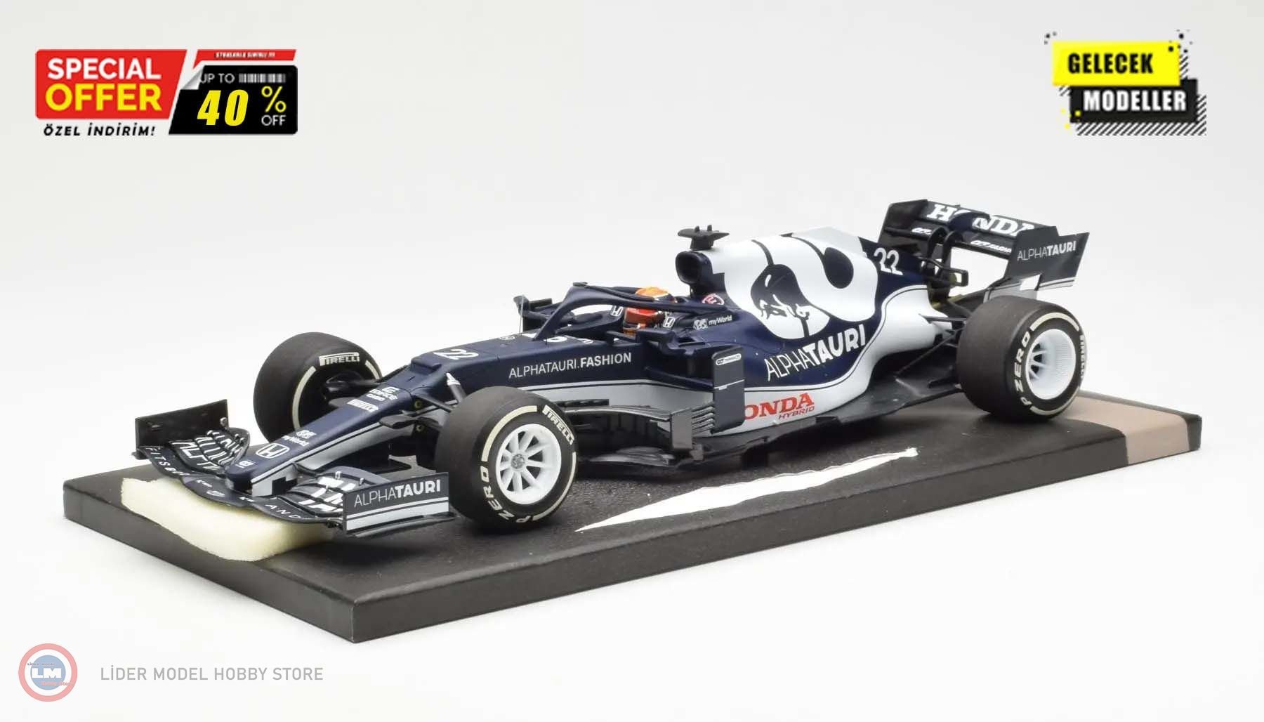 1:18  2021 SCUDERIA ALPHATAURI HONDA AT02 - PIERRE GASLY - BAHRAIN GP