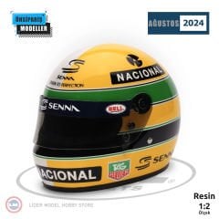 1:2 Miniature Helmets Ayrton Senna 30 Years Tribute Imola Grand Prix 1994-2024 Helmet Kask