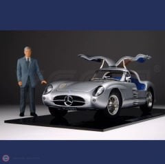 1:18 CMC 1955 Mercedes Benz 300 SLR Coupe Uhlenhaut & Figür