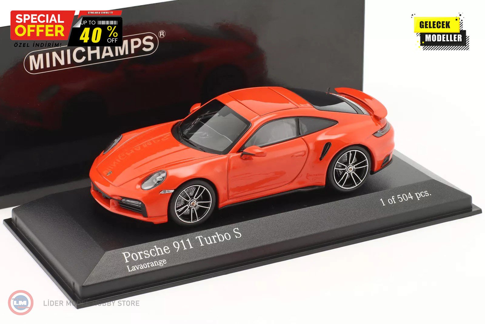 1:43 Minichamps 2020 Porsche 911 (992) TURBO S