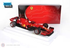 1:18 2021 Ferrari SF21 Scuderia Ferrari  Charles Leclerc & Emiglia Romagna  GP Intermediate Tyres (Red)