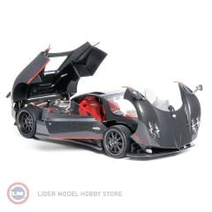 1:18 2005 Pagani ZONDA F GLOSS CARBON BLACK WRED STRIPE