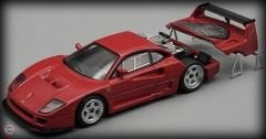 1:64 1996 Ferrari F40 LM Press Version RedSilver Wheels