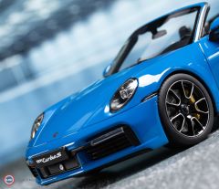 1:18 2020 PORSCHE 911 (992) TURBO S CABRIOLET - SHARK BLUE