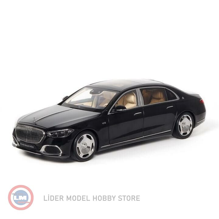 1:18 2021 Mercedes Benz Maybach S Class S680 V12 Biturbo Obsidian Black