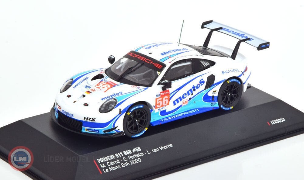 1:43 2020 Porsche 911 RSR Mentos #56 24h LeMans 2020 Team Project