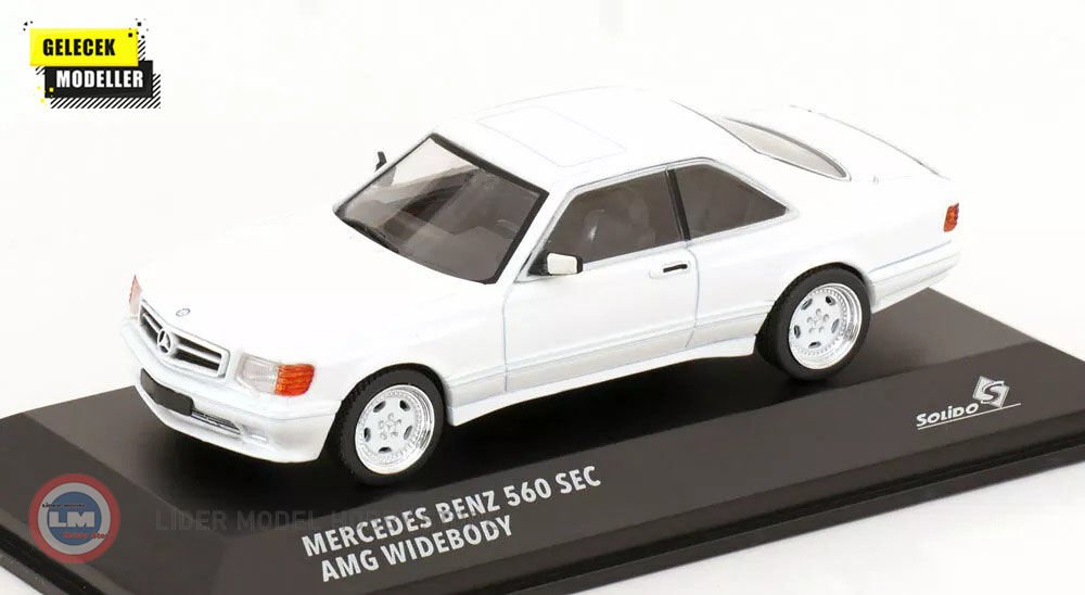 1:43 1990 Mercedes Benz SEC 560 AMG Widebody White