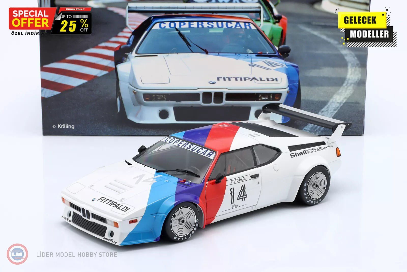 1:18 WERK83 BMW M1 #14 ProCar Series 1979 - Emerson Fittipaldi