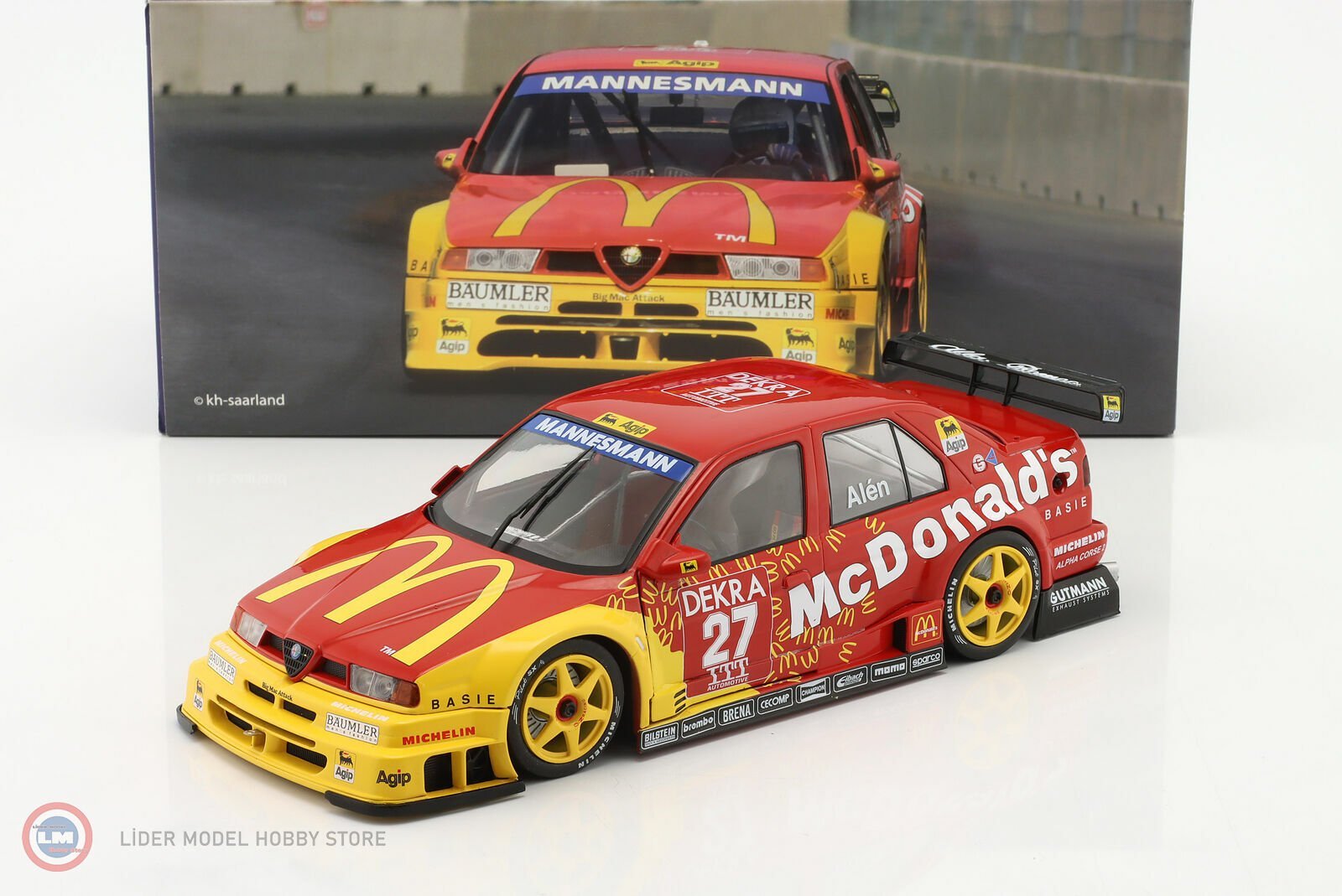 1:18 1995 Alfa Romeo 155 V6 TI #27 McDonald's