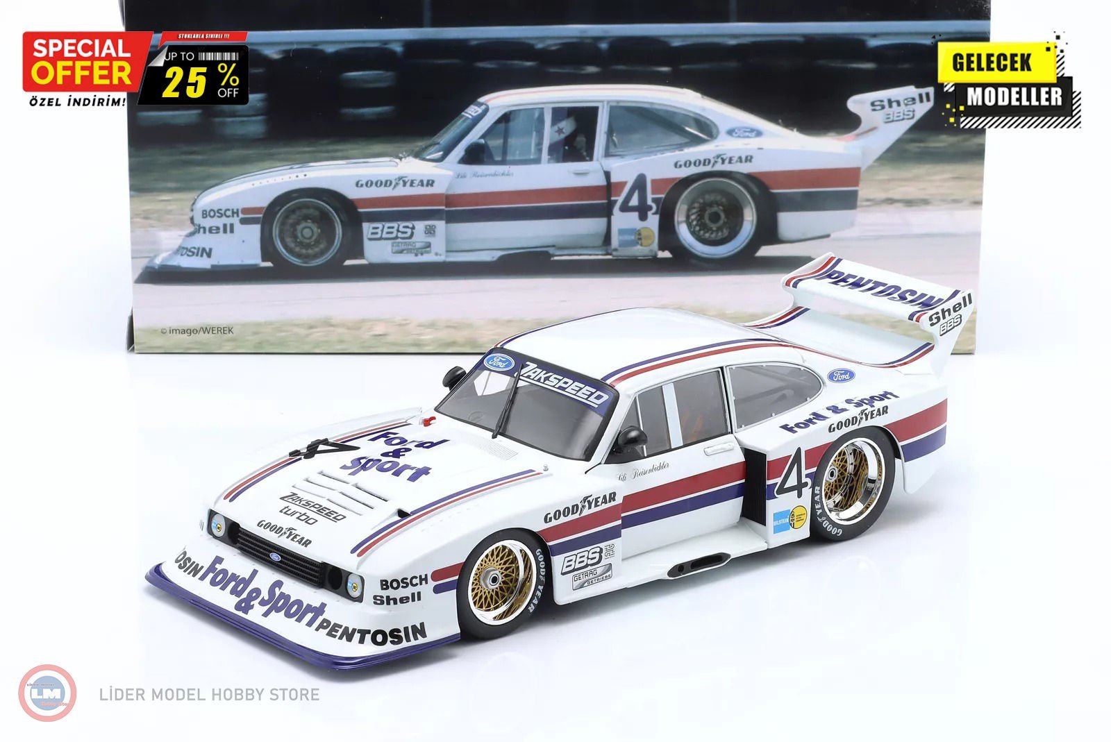 1:18 WERK83 Ford Capri Turbo Gr.5 #4 DRM 1982 Lili Reisenbichler