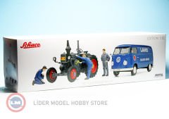 1:32 1956 Volkswagen T1b Lanz VAN ASSISTANCE - Bulldog Traktör