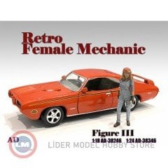 1:18  American Diorama '' Retro Female Mechanic '' Figür III 38246
