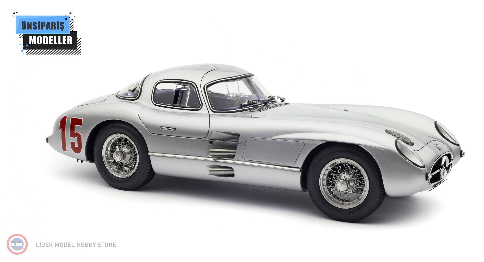 1:18 1955 Mercedes Benz  300 SLR Coupe #15