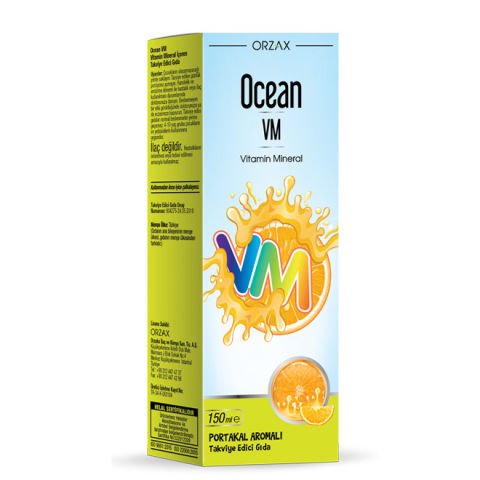 Ocean Vitamin Mineral VM Şurup Portakal Konsantreli 150 ml
