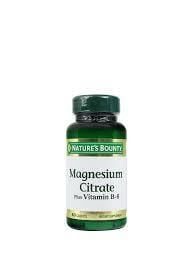 Nature's Bounty Magnesium Citrate Plus Vitamin B-6 60 Tablet