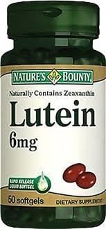 Nature's Bounty Lutein 6 mg 50 Softgel