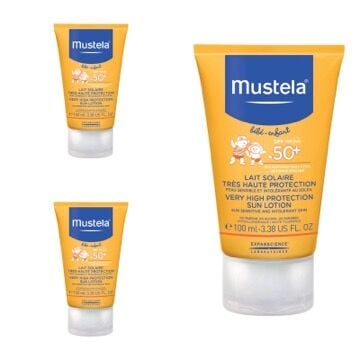 Mustela Very High Protection Sun Lotion SPF 50+ 100 ml 3 Kutu