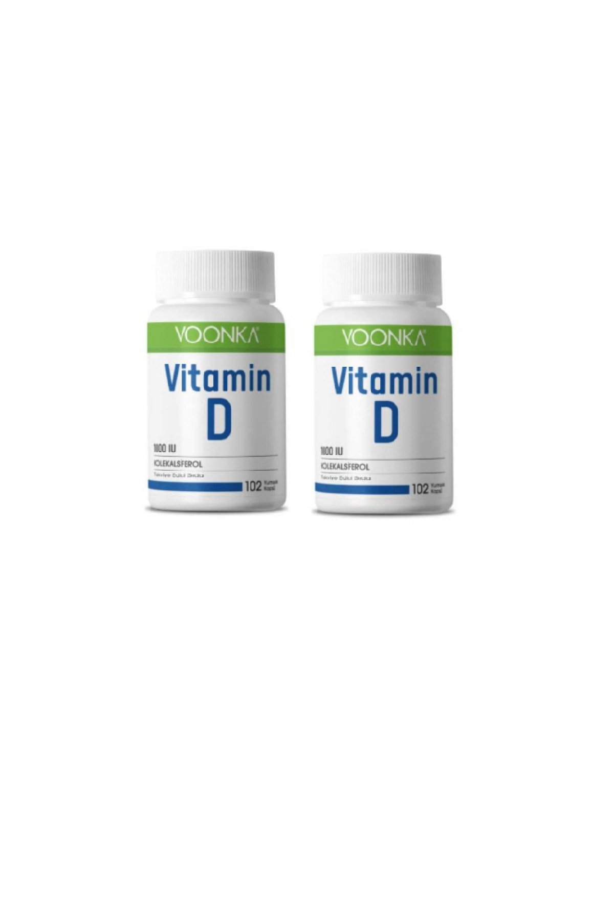 Voonka Vitamin D 1000 IU 102 Yumuşak Kapsül 2 Kutu