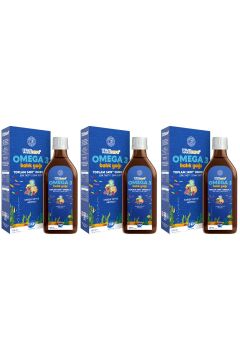 Wellcare Omega 3 Fish Oil Karışık Meyve Aromalı Balık Yağı 150 Ml 3 Kutu