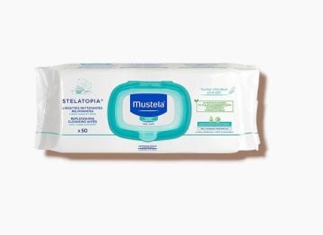 Mustela Stelatopia Replenishing Cleansing Wipes Çok Kuru Ciltler Temizleme Mendil 50'li