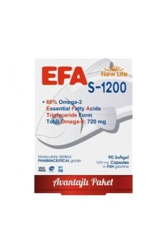 New Life EFA S200 mg 90 Kapsül