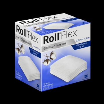 Roll Flex Gaz Kompres 7,5cm x 7,5cm 50'li