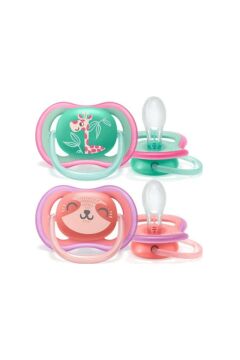 Philips Avent Ultra Air Karanlıkta Parlayan Emzik 18M+ Kız SCF349/12