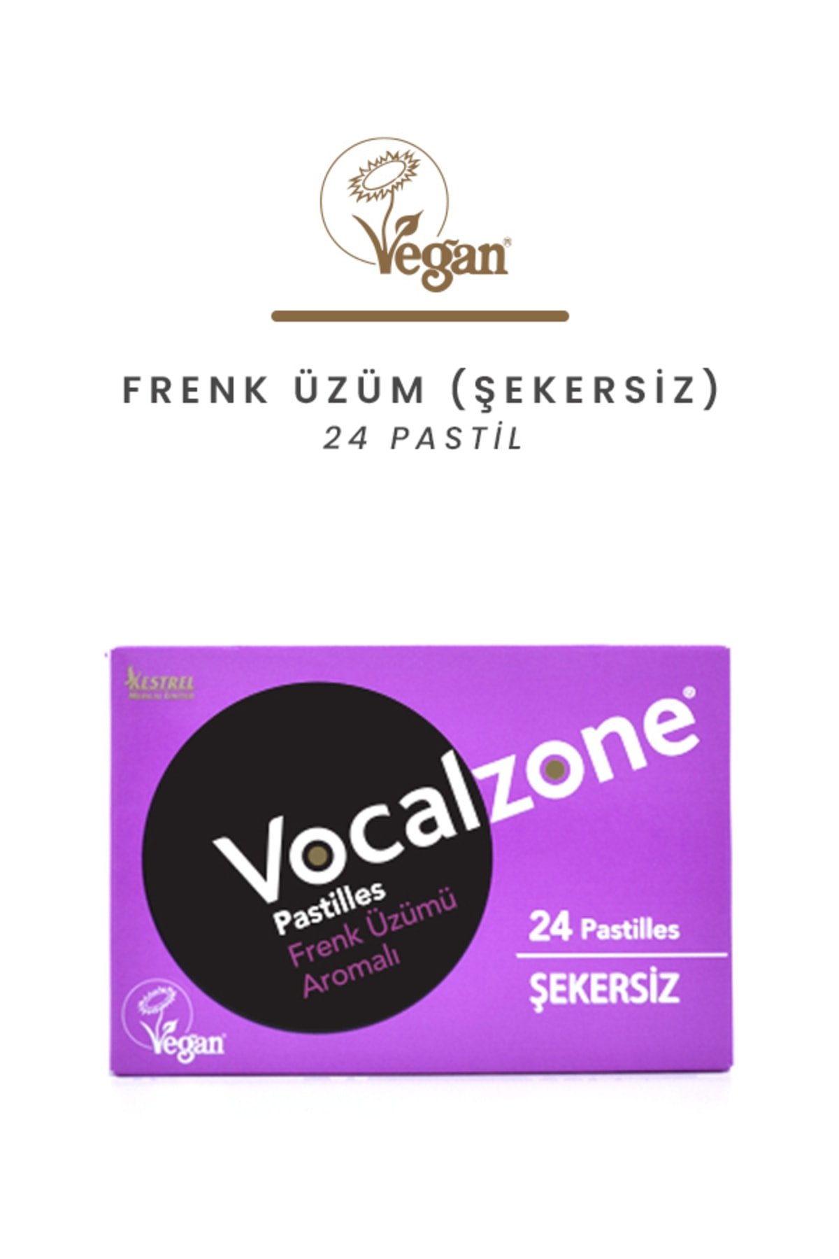 Vocalzone Frenk Üzümlü Pastil 12'li