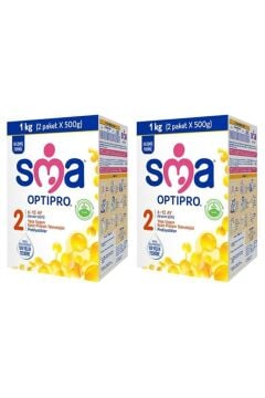 SMA 2 Optipro Probiyotik 6-12 Ay Bebek Sütü 1000 gr 2 Kutu