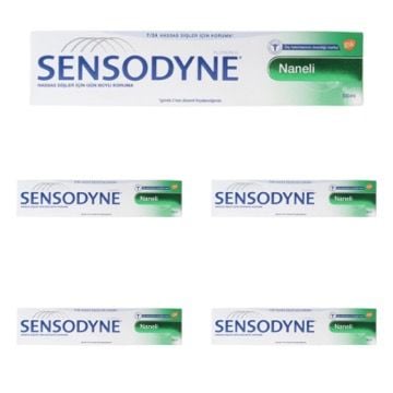 Sensodyne Naneli Diş Macunu 100 ml 5 Kutu