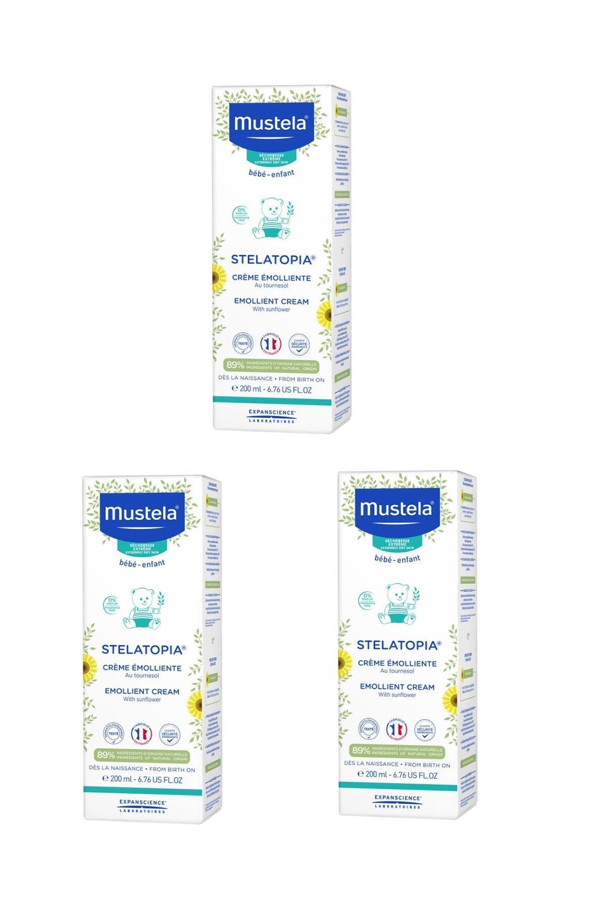 Mustela Stelatopia Emollient Cream 200 ml 3 Kutu