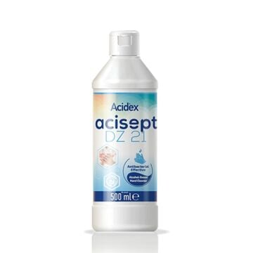 Acidex Acisept DZ 21 LQ %70 İzopropil Alkol Bazlı 500 ml PE Şişe FlipTop kapak
