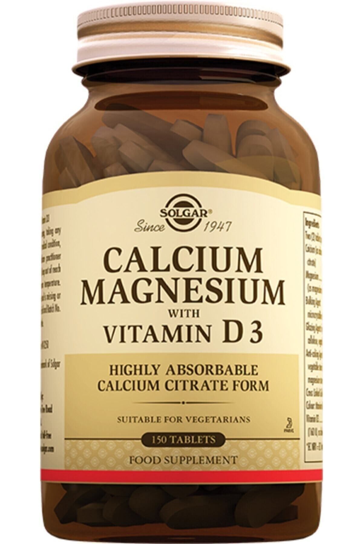 Solgar Calcium Magnesium Vitamin D3 150 Tablet