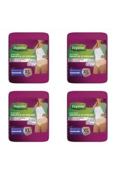 Depend Kadın Emici Külot Xlarge 30'lu Paket 4'lü