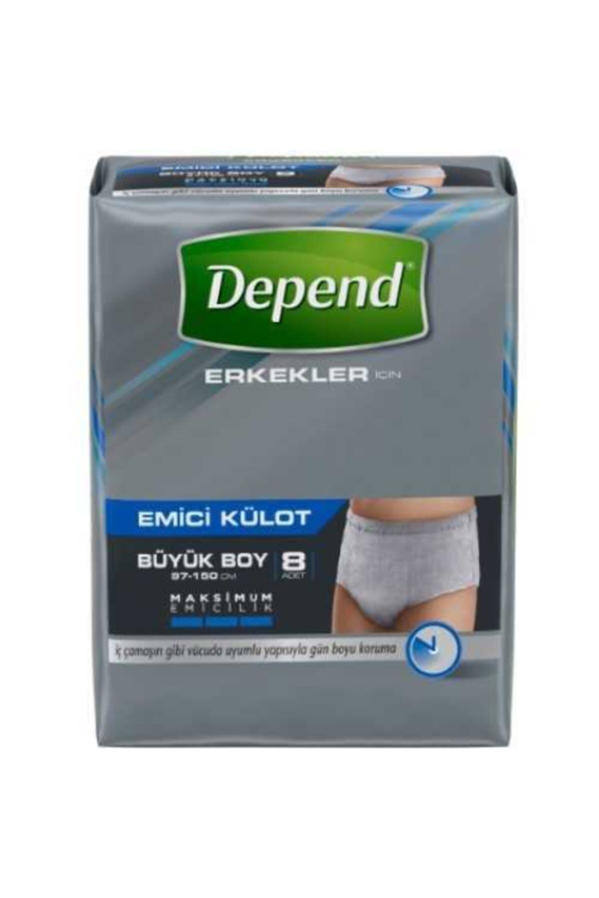 Depend Emici Külot Erkek Büyük 8'li