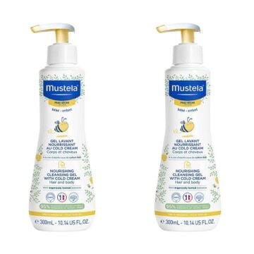 Mustela Cold Cream İçeren Besleyici Şampuan 300 ml 2 Kutu