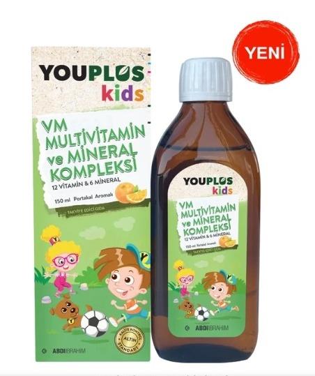 Youplus Kids VM Multivitamin ve Mineral Kompleksi 150 ml