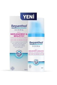 Bepanthol Derma Nemlendirici ve Besleyici Günlük Yüz Bakım Çok Kuru ve Hassas  Ciltler 50 ml