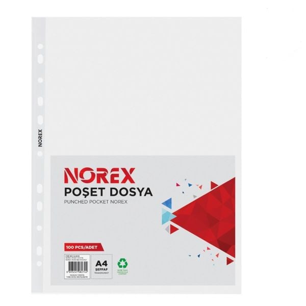 Noki Norex A4 Poşet Dosya 100'lü Paket