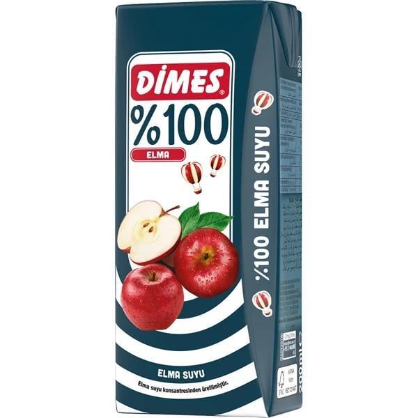 Dimes %100 Elma Suyu 200Ml.