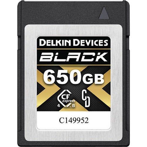 DELKIN BLACK CFEXPRESS TYPE B 4.0 MEMORY CARD 650GB