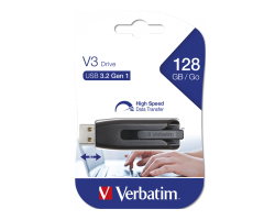 VERBATIM 49189 - 128GB STORE 'N' GO V3 USB 3.2 GEN 1 DRIVE