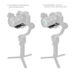 SmallRig 4638 DJI Sabitleyiciler için HawkLock H38 Manfrotto Hızlı Çıkarma Plakası