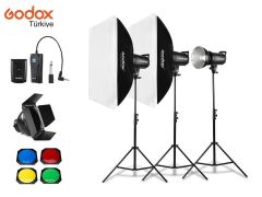 Godox SK400II 400 Watt 3'lü Stüdyo Paraflaş Seti