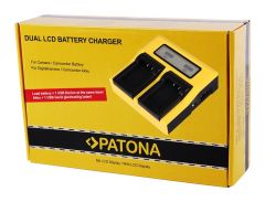 PATONA 7645 DUAL LCD USB CHARGER FOR NP-W126