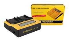 PATONA 7525 DUAL LCD USB CHARGER FOR NP-F970