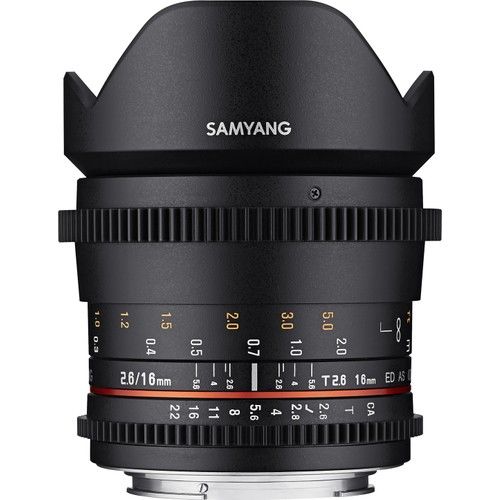 Samyang 16 mm T2.6 Full Frame Cine Ds Lens