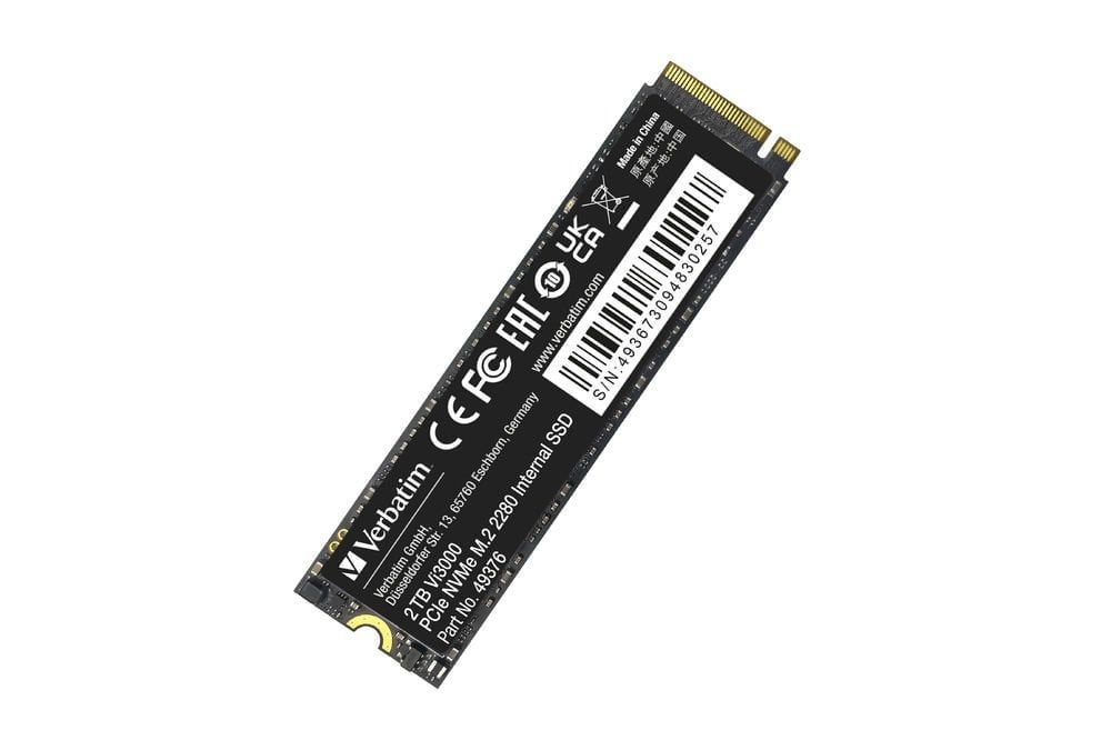 VERBATIM 49376 - 2TB VI3000 M.2 NVME PCIE GEN 3 SSD (Okuma 3300MB/sn. - Yazma 3000MB/sn.)