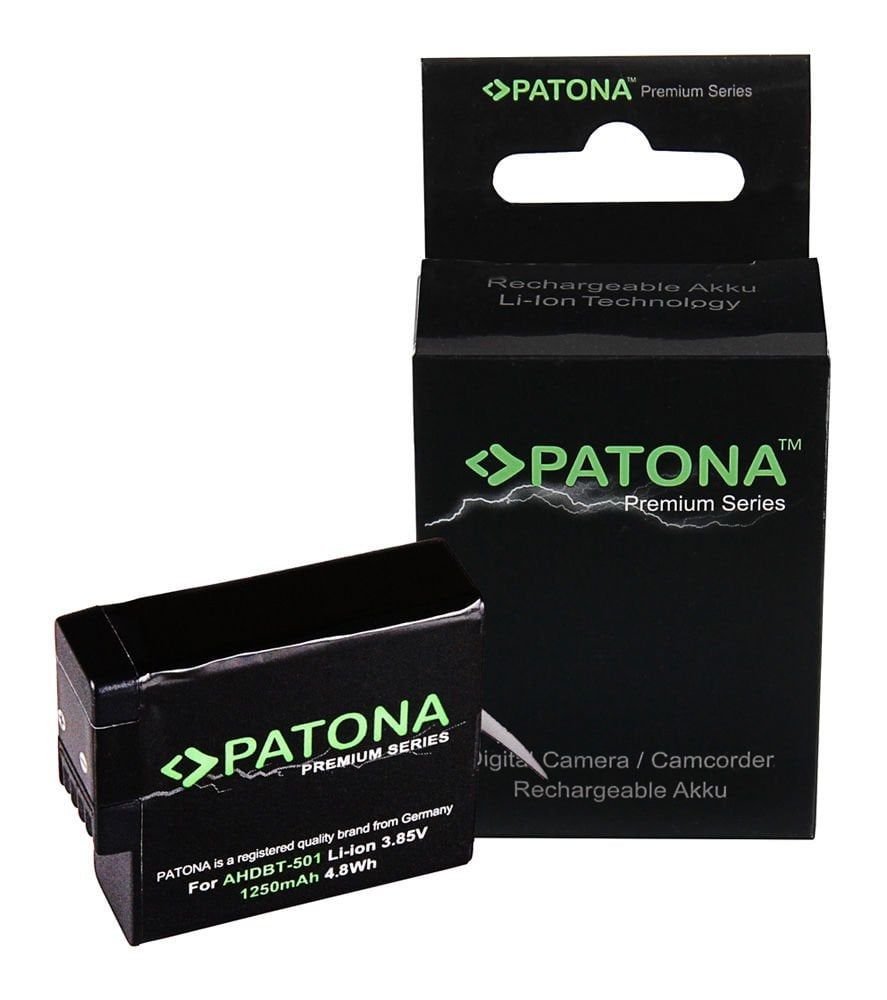 PATONA 1268 Premium Battery Go Pro Hero5 1250mAh